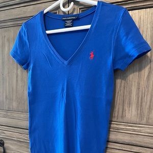 Women’s royal Blue Polo T-Shirt